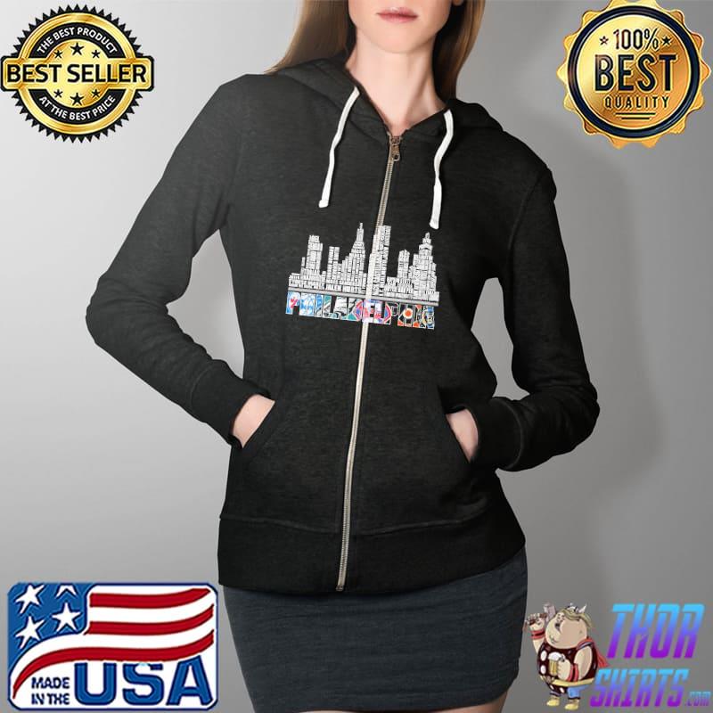 Philadelphia City Of Champion Shirt Full Zip Hooded