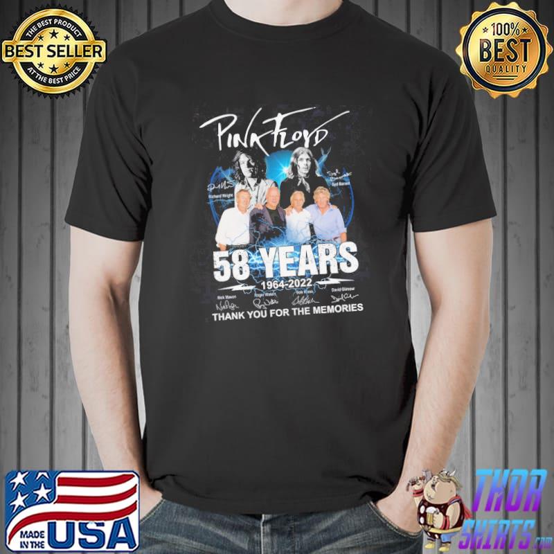 Pink Floyd 58 Years Thank You For The Memories Shirt Unisex