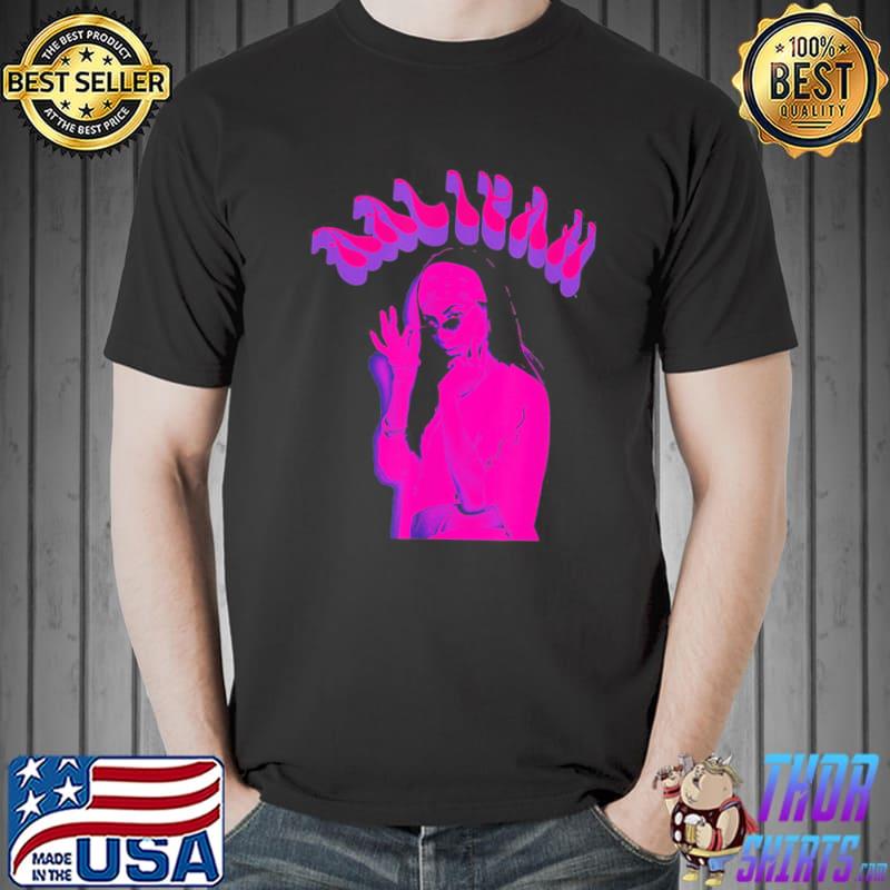 Pink style aaliyah fanart shirt