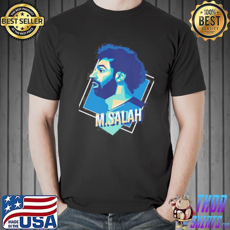 weiß Salah Liverpool Portrait T-Shirt