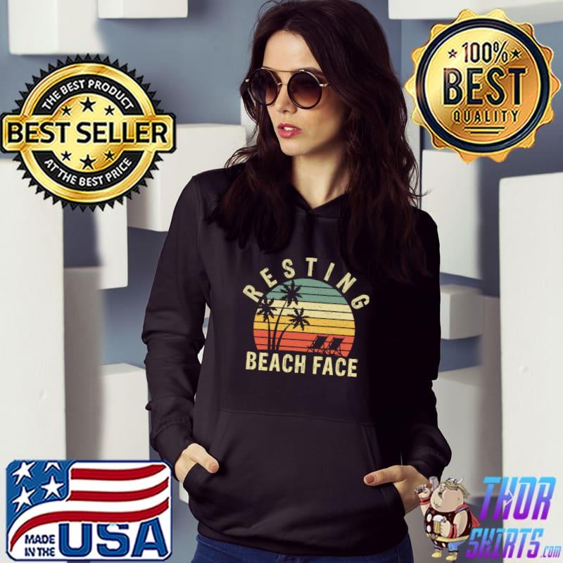 Resting Beach Face Funny Retro Summer Essential T-Shirt Hoodie