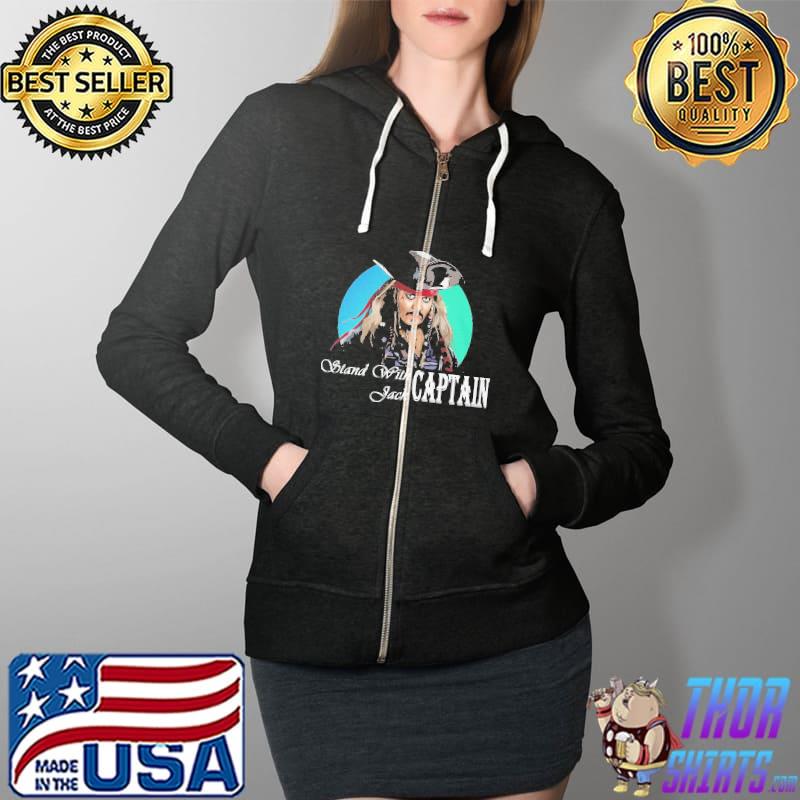 Stand with Jack Sparrow captain Full Zip Hooded