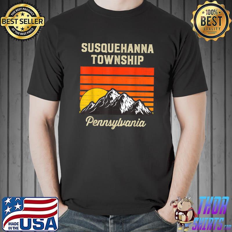 Susquehanna township Pennsylvania Retro City State USA T-Shirt Unisex