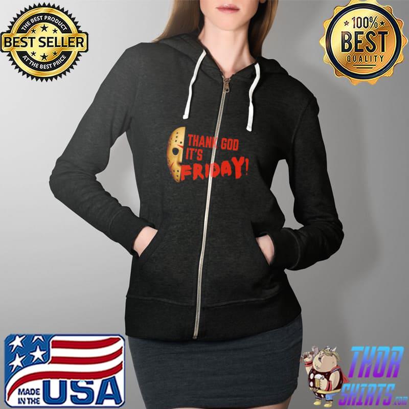 Thank god it's friday friday the 13th jason voorhees crystal lake Full Zip Hooded