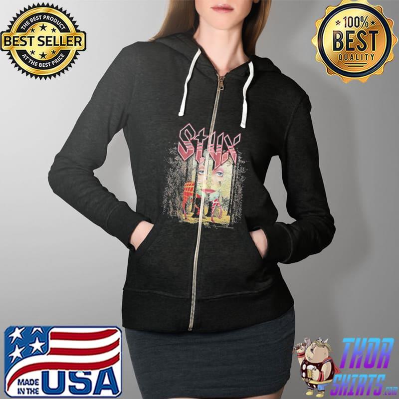 The grand illusion hot styx world tour 2022 rock band Full Zip Hooded