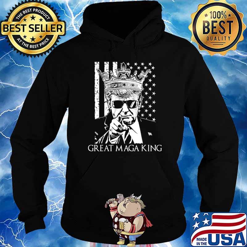 The Great Maga King Funny Trump Ultra Maga King T-Shirt Hoodie