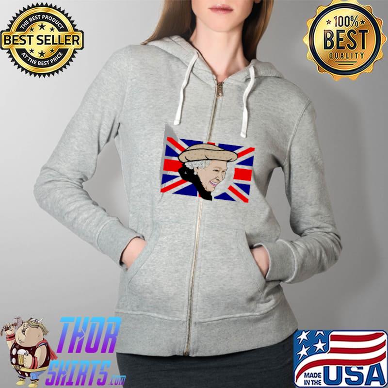 The Queens Platinum Jubille Shirt Full Zip Hooded