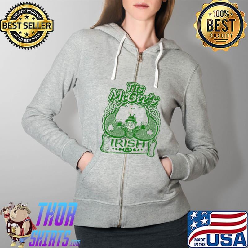 Tits McGee's IRish Shirt Full Zip Hooded