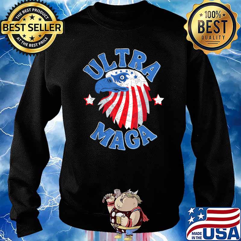 Ultra Maga, Ultra-Maga, Proud, Distressed T-Shirt Sweater
