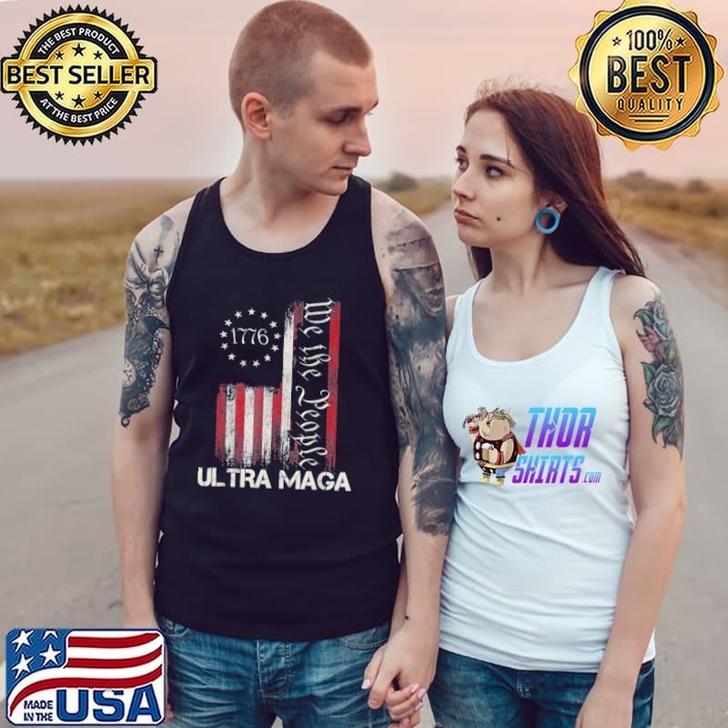 Ultra maga vintage American flag ultramaga us flag Tank Top