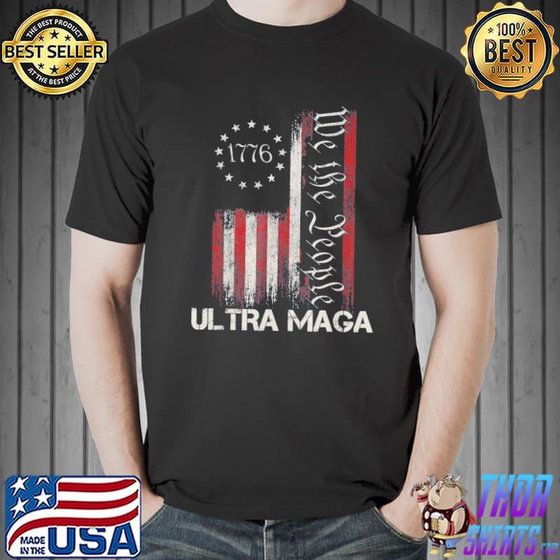 Ultra maga vintage American flag ultramaga us flag shirt