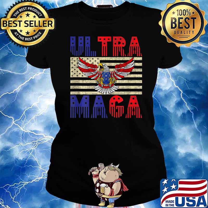 Ultra Mega Eagle 2022 Flag Eagle T-Shirt Ladies tee