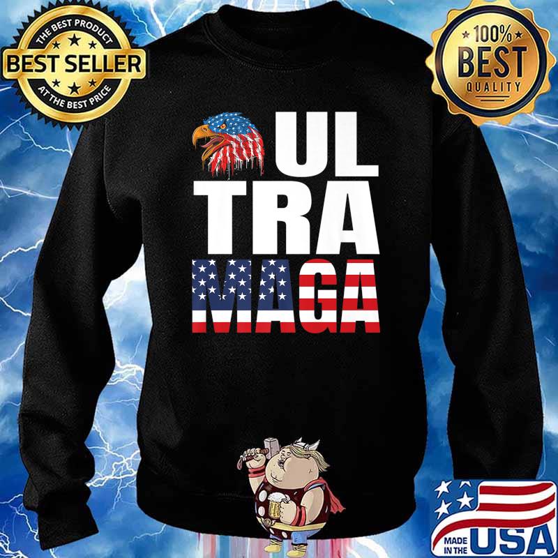 Ultra Mega Patriotic Trump Republicans USA Flag Apparel Tee Premium T-Shirt Sweater
