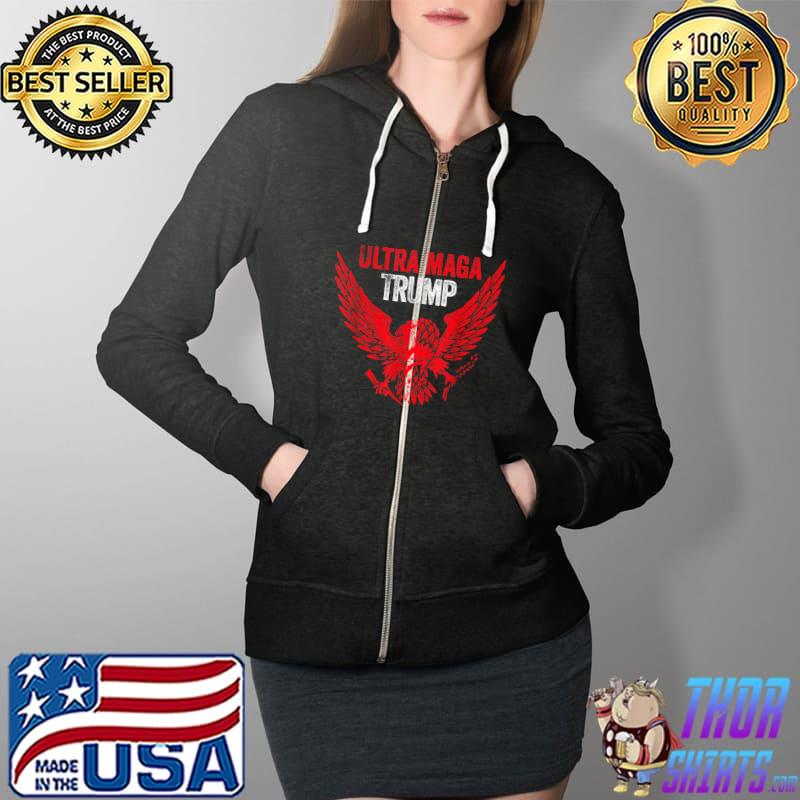 Ultra Mega Trump T-Shirt Full Zip Hooded