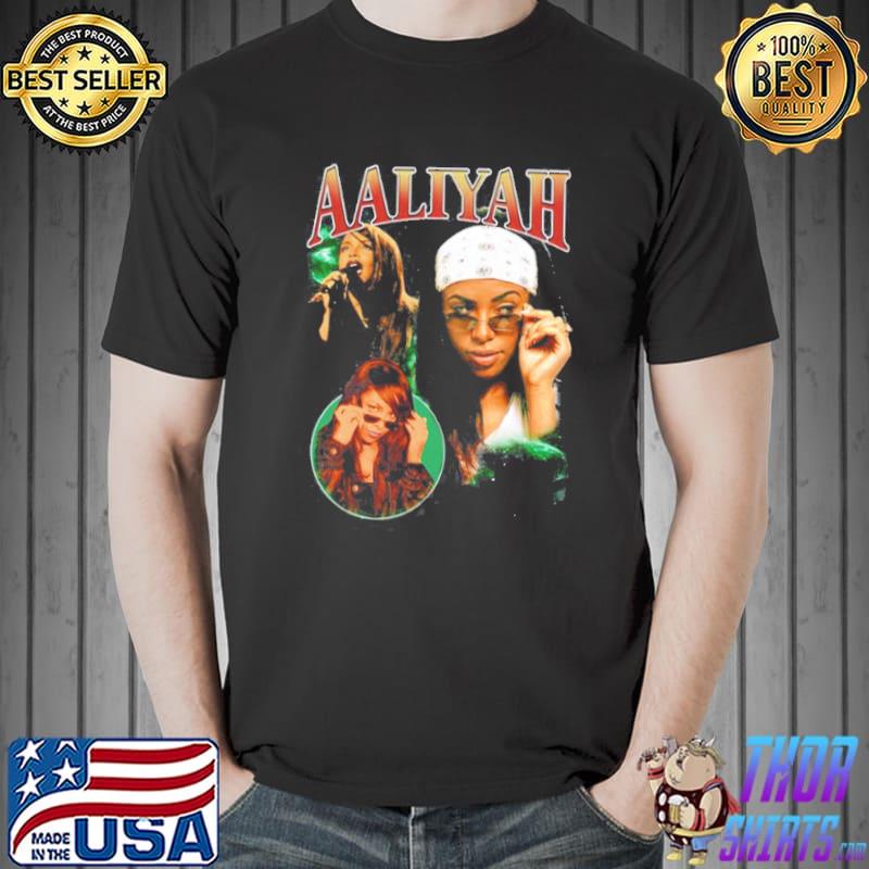 Vintage aaliyah bootleg singer r&b shirt