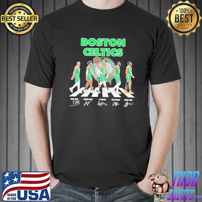 Vintage crossing road Boston celtics jayson tatum and kevin garnett signature basketball shirt