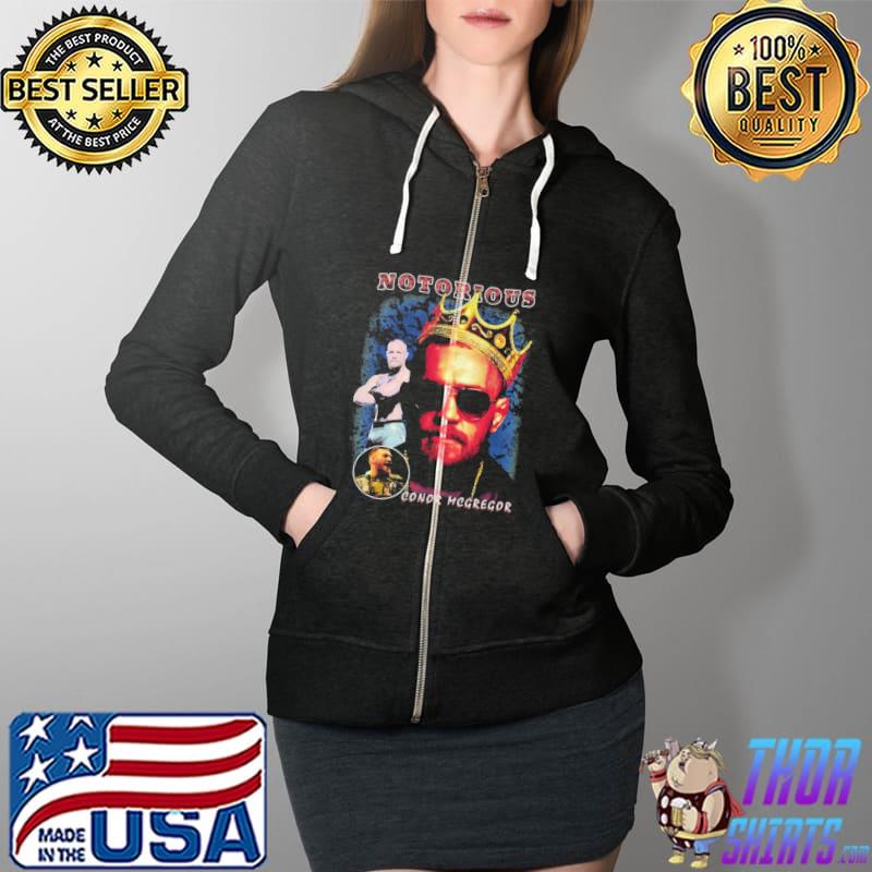 Vintage notorious conor mcgregor biggie style rapper Full Zip Hooded