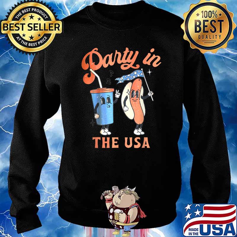 Vintage Party in the USA 4th of July Men Women Clothing T-Shirt Sweater