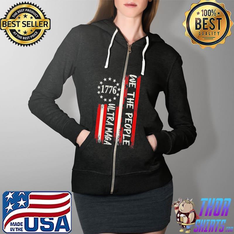 We the people proud ultra maga flag Full Zip Hooded