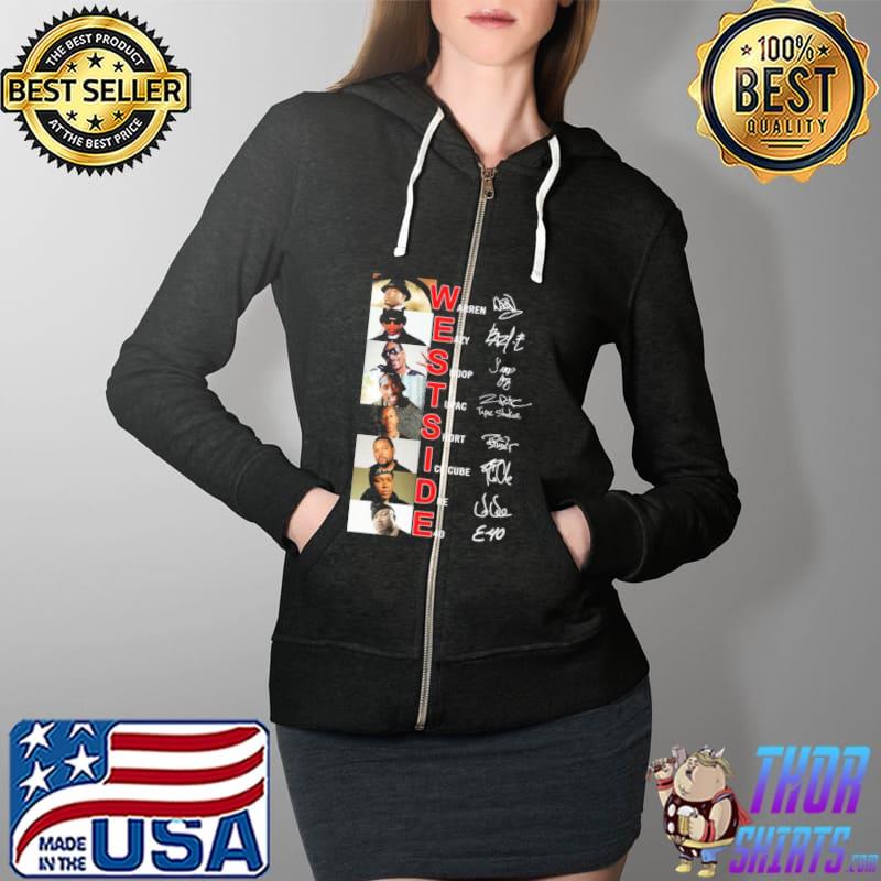 West side warren eazy snoop tupac short ice cube rapper Full Zip Hooded