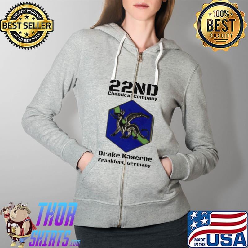 22ND Chemical Company Drake Kaserne Germany Shirt Full Zip Hooded
