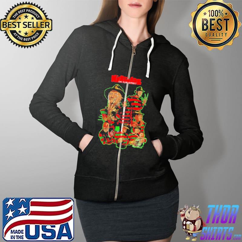 A Nightmare on Elm Street Scare Shirt Full Zip Hooded