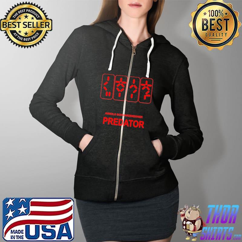 Arnold Schwarzenegger Predator Shirt Full Zip Hooded