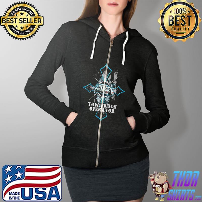 Awesome Tow Truck Operator Shirt Full Zip Hooded