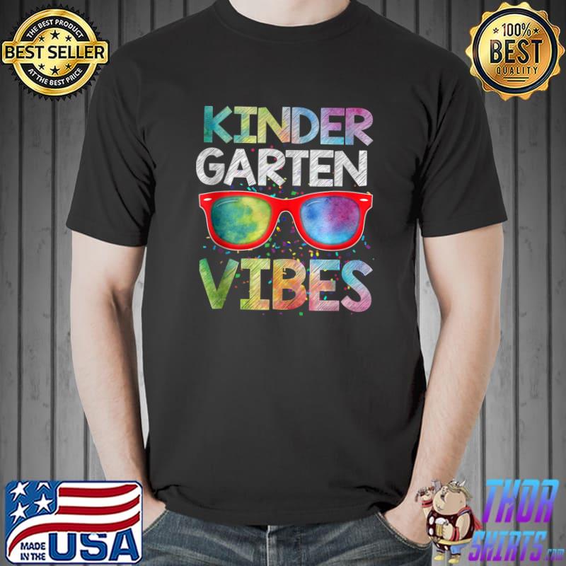 Back To School Kindergarten Vibes Shirt 1st Day Teacher Kids T-Shirt