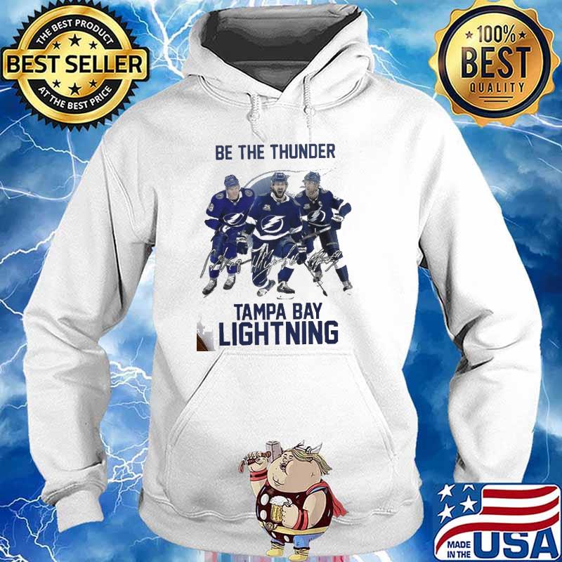 Be The Thunder Tampa Bay Lightning Hockey Signatures Shirt Hoodie