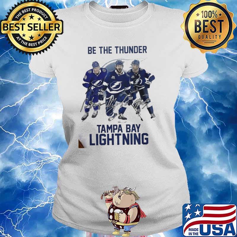Be The Thunder Tampa Bay Lightning Hockey Signatures Shirt