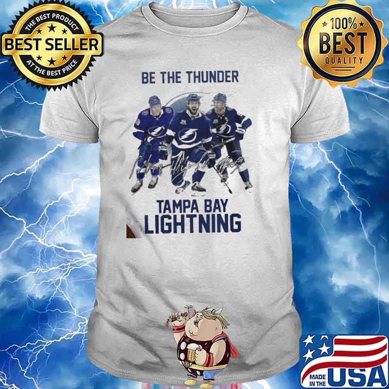 Be The Thunder Tampa Bay Lightning Hockey Signatures Shirt Unisex