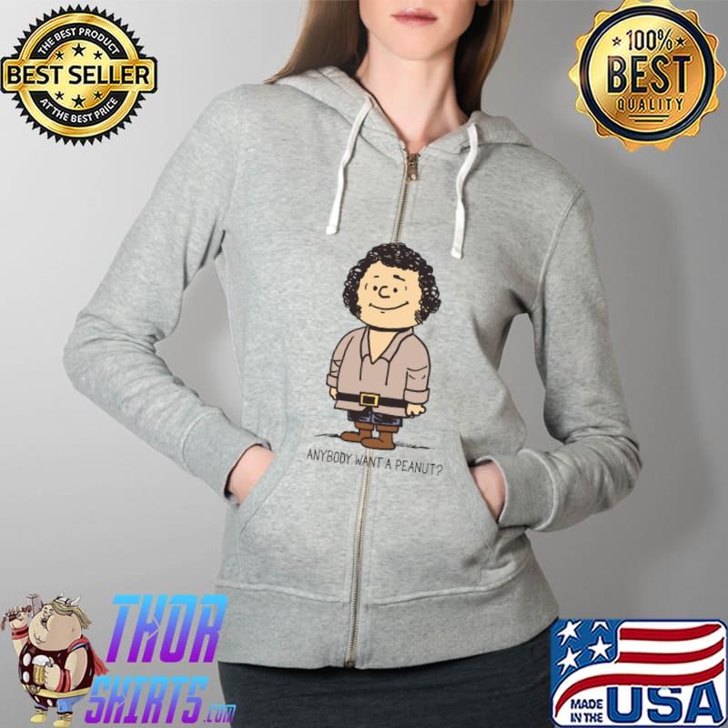 Charlie comic book brown protagonist peanuts T-Shirt Full Zip Hooded