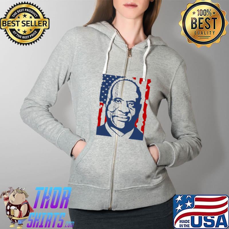 Clarence Thomas Supreme American Flag Shirt Full Zip Hooded