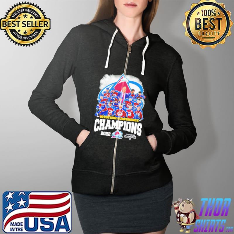 Colorado avalanche western conference champions 2022 stanley cup playoffs s Full Zip Hooded