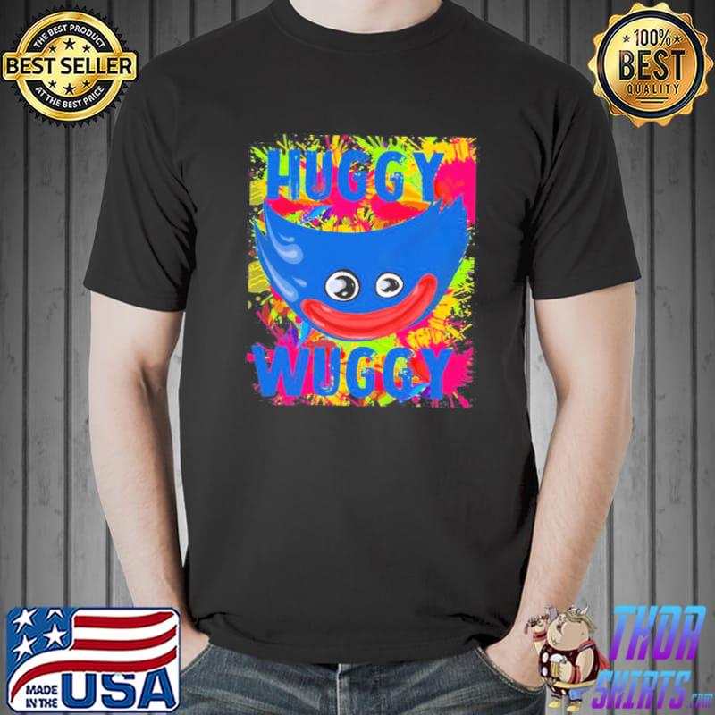Colorful design of huggy wuggy shirt