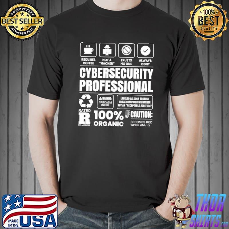 Cyber Security Professional Becomes Red When Angry Shirt