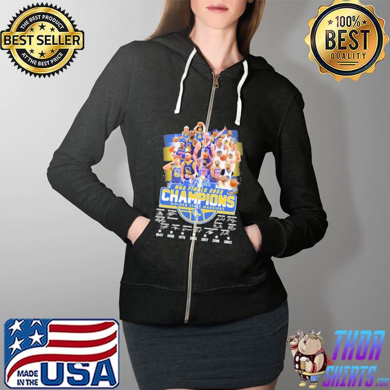 Finls NBA 2022 Champions Golden State Warrior Shirt Full Zip Hooded