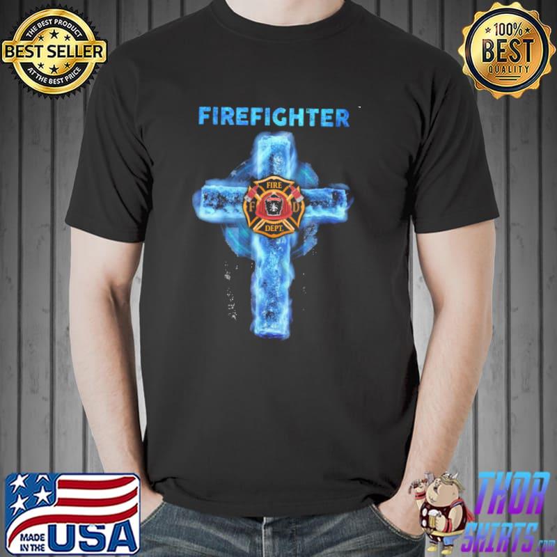 Firefighter Cross Flag Shirt