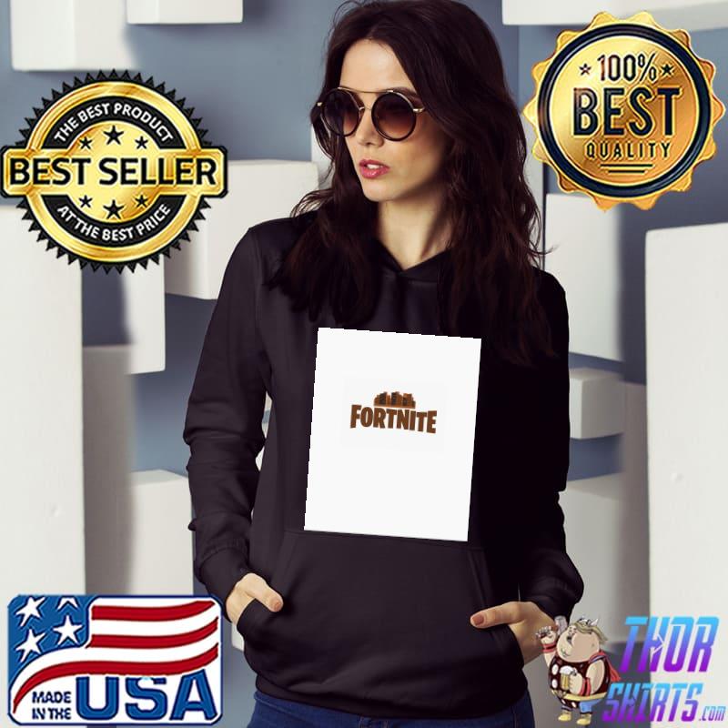 Fortnite letters and city in the background T-Shirt Hoodie