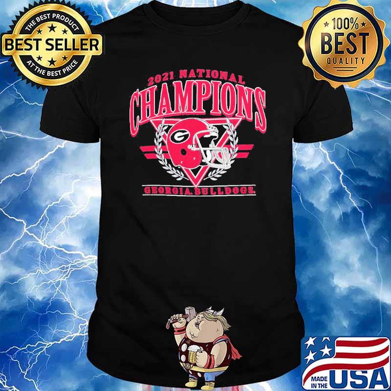 Georgia Bulldogs champion college Football playoff 2021 national champions helmet shirt