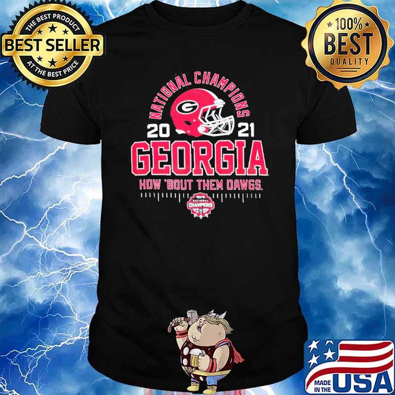 Georgia Bulldogs college Football playoff 2021 national champions helmet arch shirt
