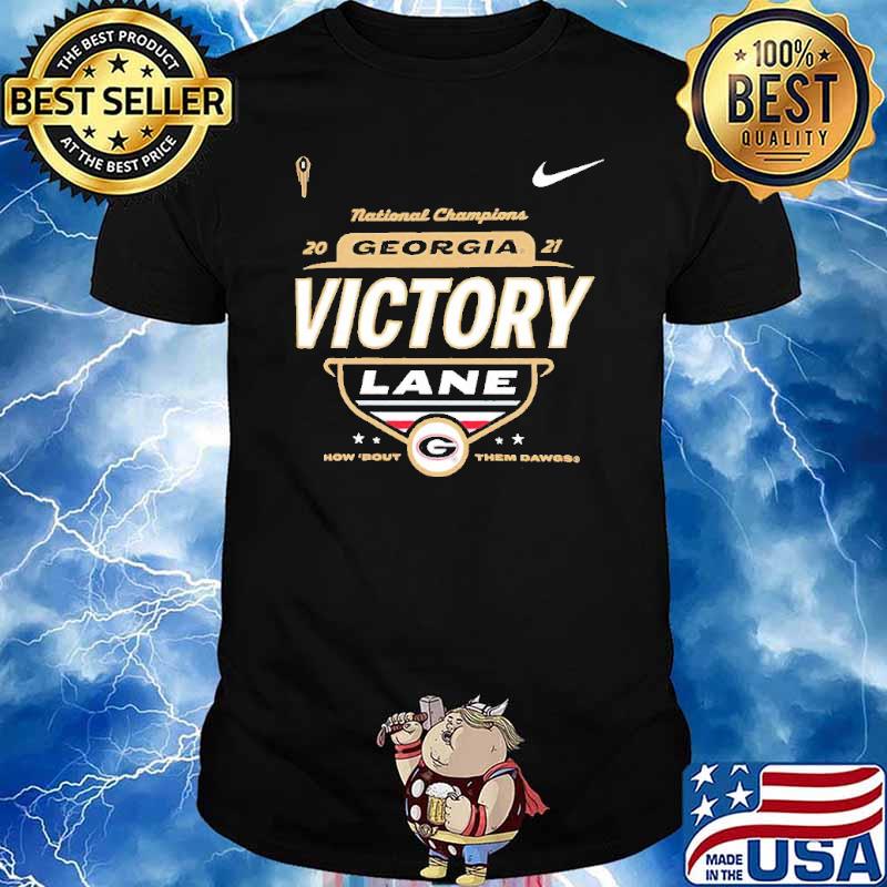 Georgia Bulldogs college Football playoff 2021 national champions victory lane shirt