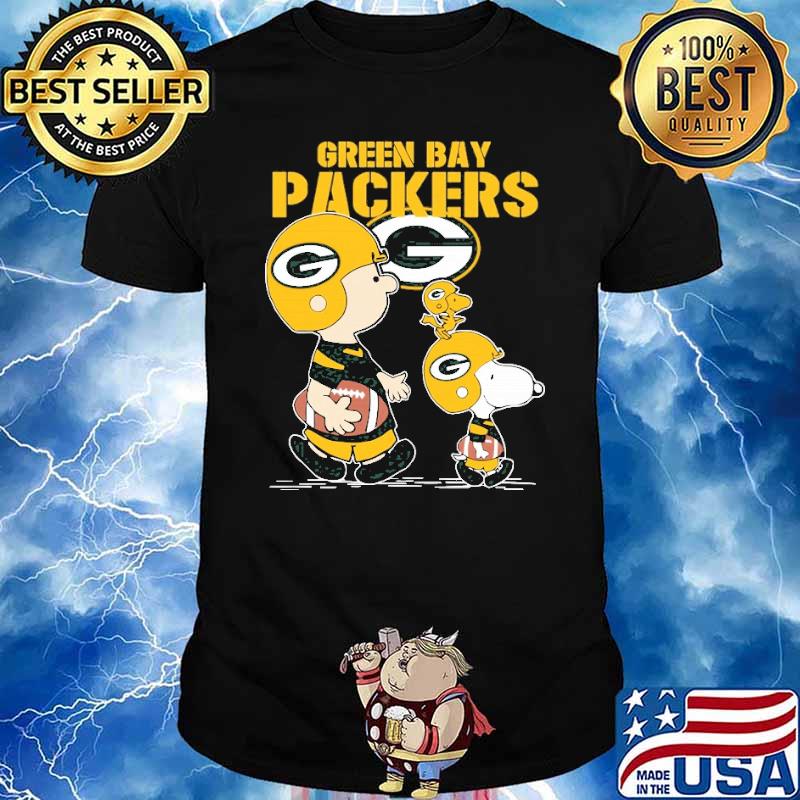Green Bay Packers let's play Football together Snoopy NFL shirt
