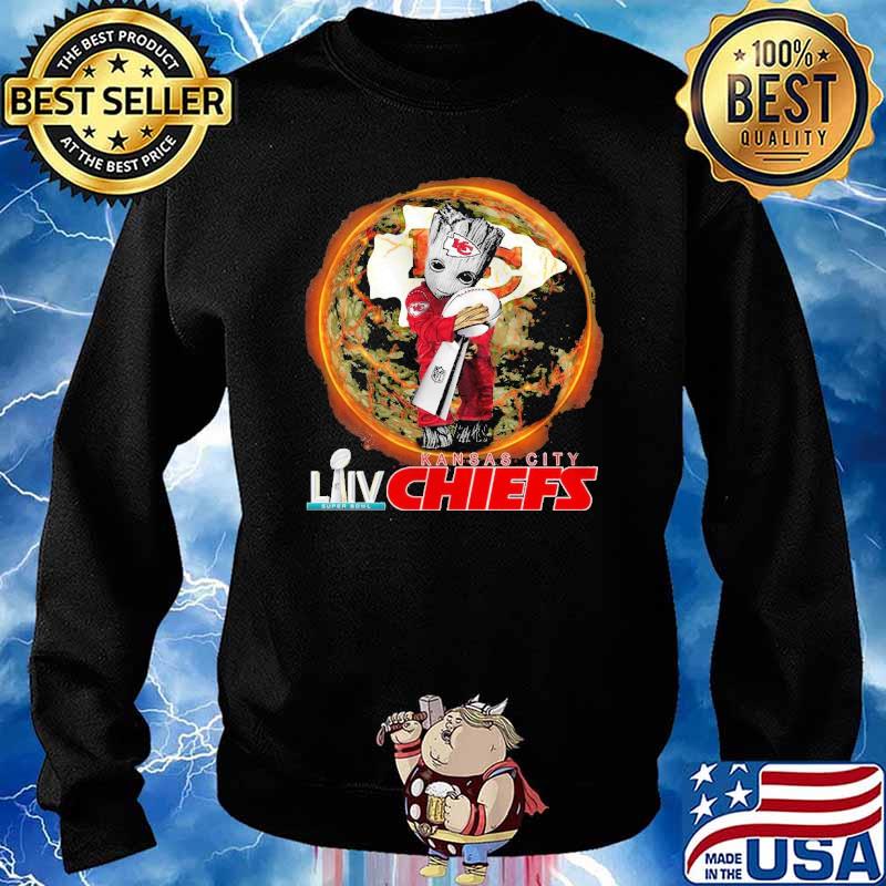 Groot hug super bowl champions Kansas city Chiefs s Sweater