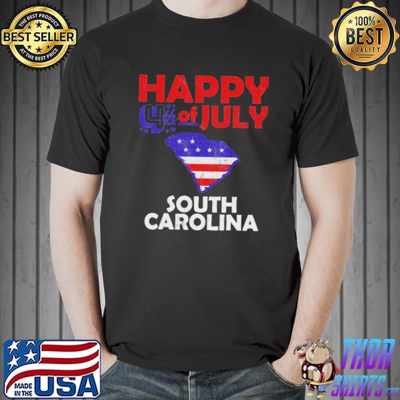 Happy 4th Of July sOuth Carolina Shirt Unisex