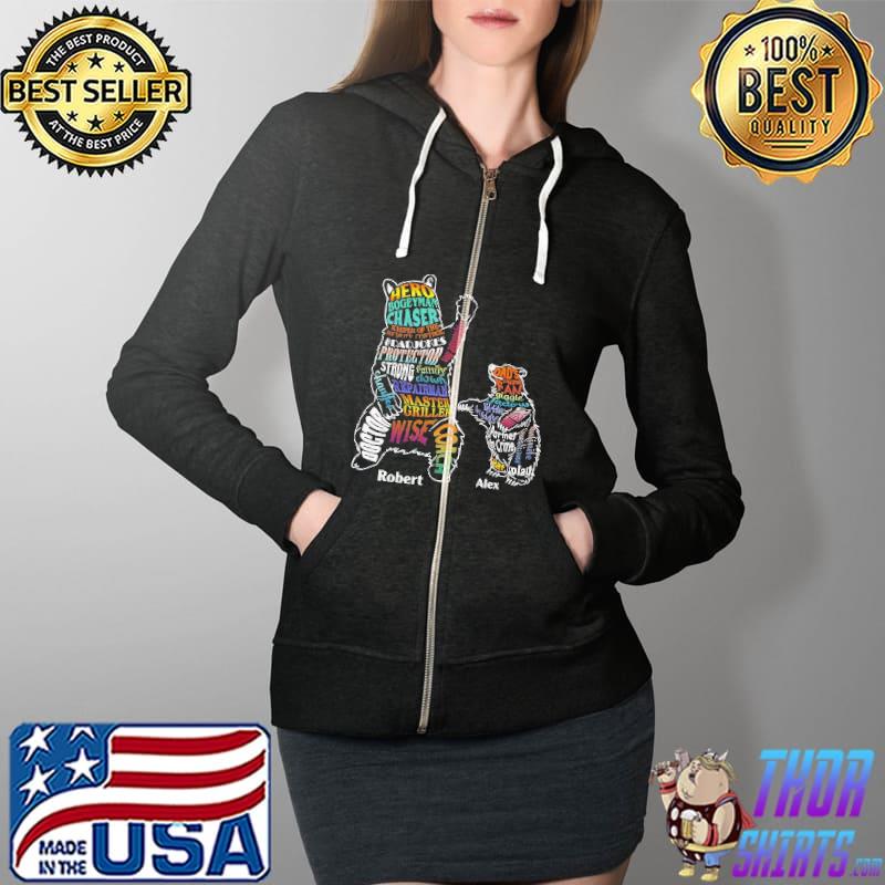 Hero Bogeman Chaser Bear Shirt Full Zip Hooded