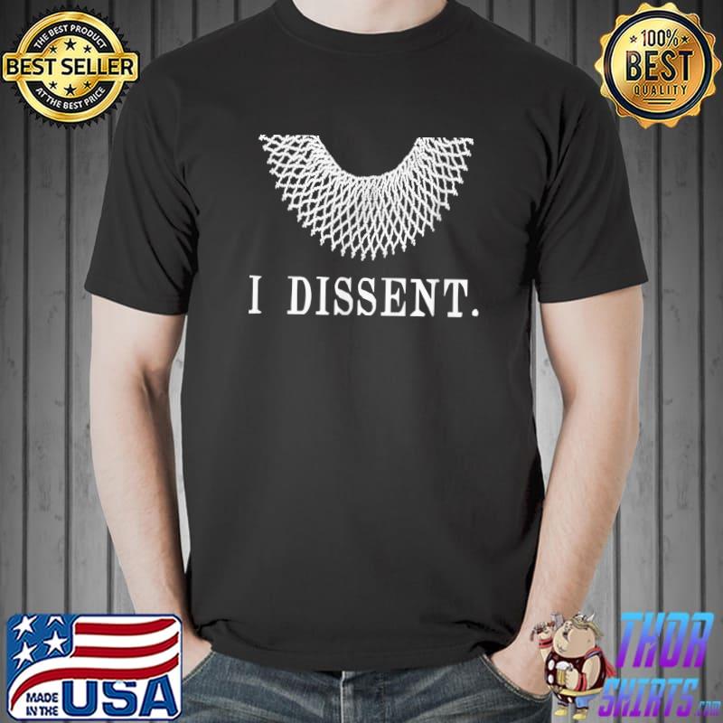 I Dissent with Lace Collar T-Shirt