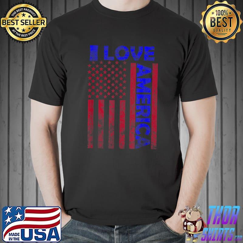 I love america shirt funny usa flag shirt T-Shirt, hoodie, sweater, long  sleeve and tank top