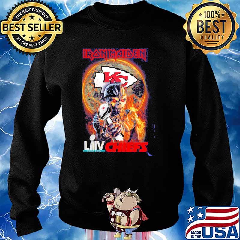 Iron maiden and laiv super bowl Kansas city Chiefs s Sweater